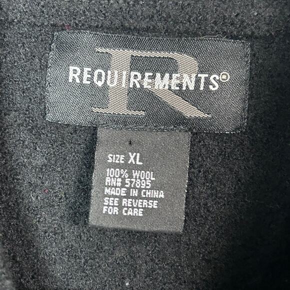 Requirements sweater jacket XL extra large rainbow cardigan black stripe serape - Picture 11 of 11